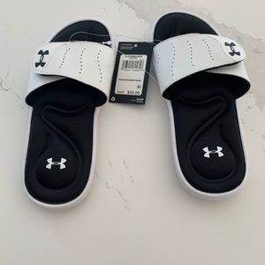 Under  Armour white  Slides